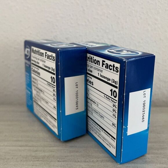 ACT Dry Mouth Lozenges Soothing Mint With Xylitol - 18 Count- 2 Boxes - Picture 4 of 5